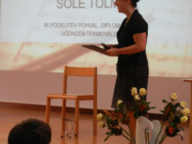 uvodni pozdrav ravnateljice Maje Klanjšček