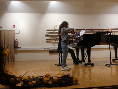 Razredni nastop učencev violine Tine Grego